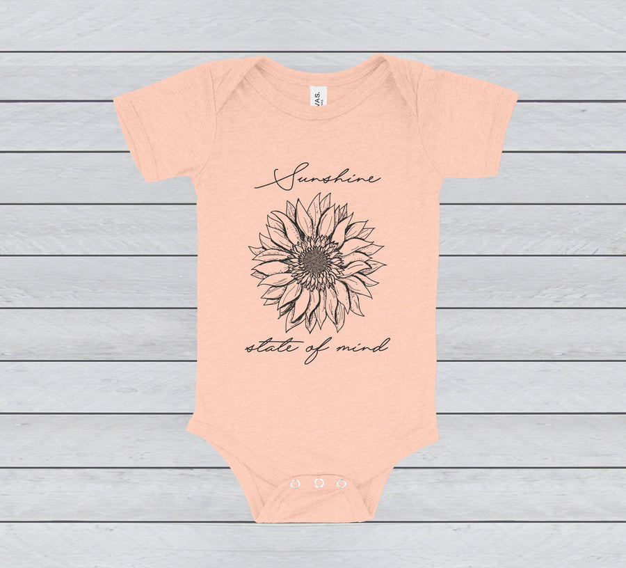 SUNSHINE STATE OF MIND BABY BODYSUIT - INFANT ONESIE