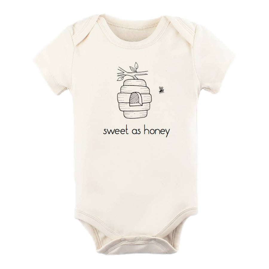 SWEET AS A HONEYBEE BEEHIVE ORGANIC BABY BODYSUIT - Bee The Change