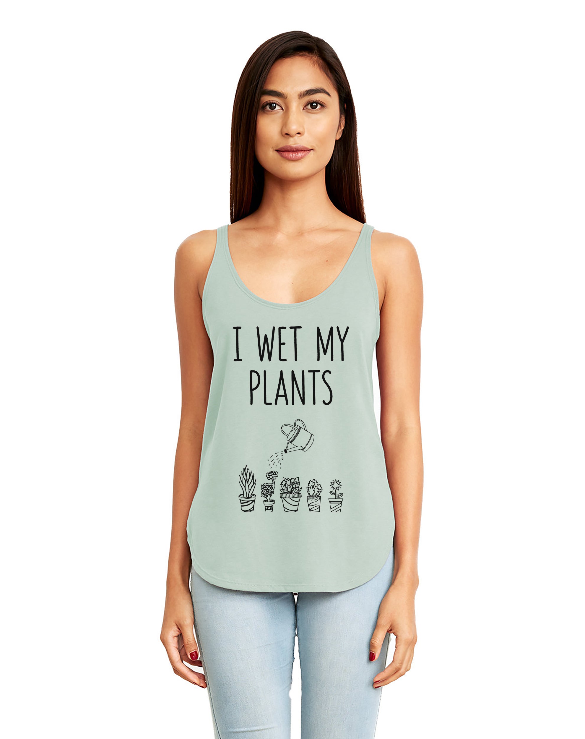 I Wet My Plants Women's Festival Tank