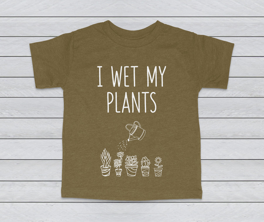 I WET MY PLANTS TODDLER TEE