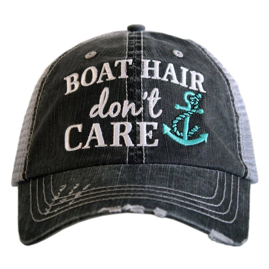 BOAT HAIR DON'T CARE TRUCKER HAT