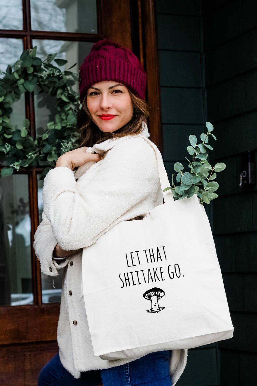 Let That Shiitake Go Tote Bag