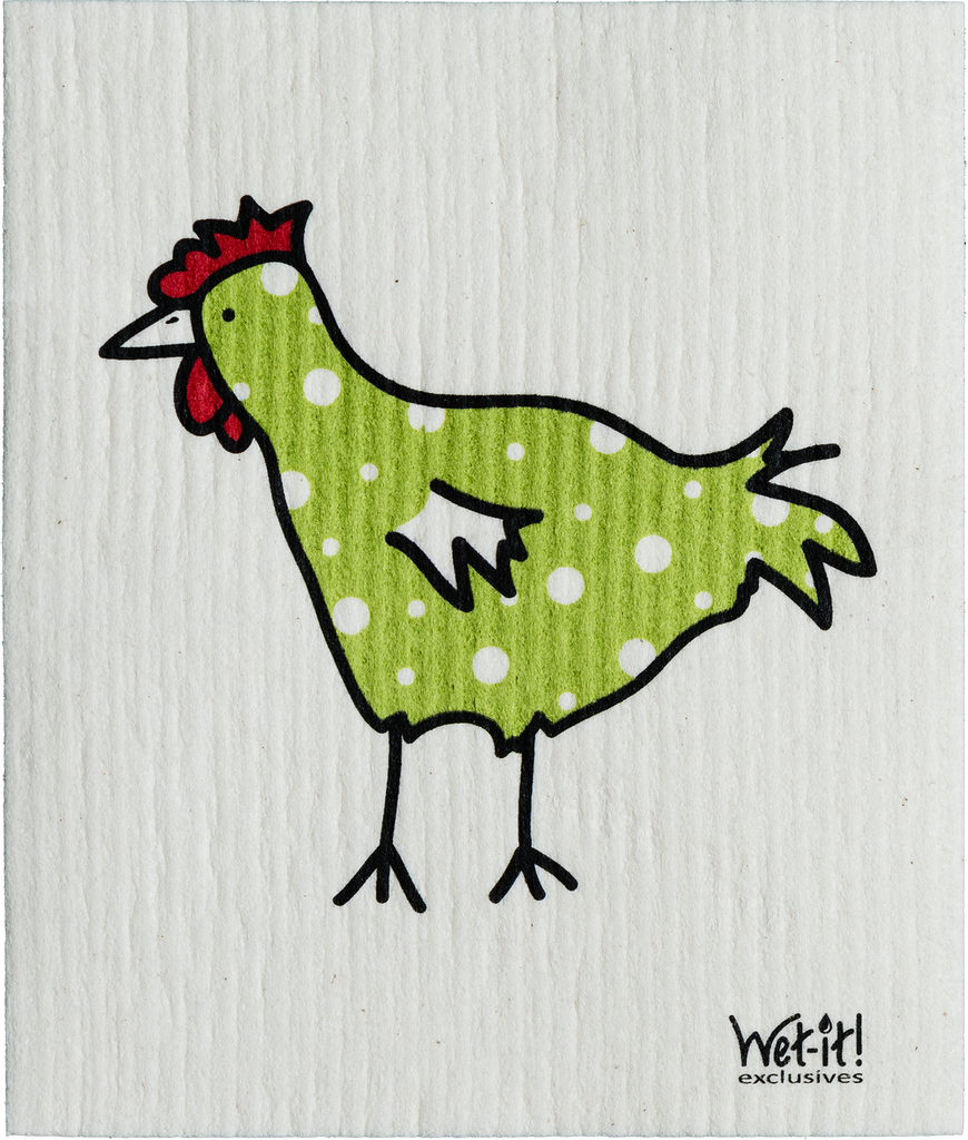 SPOTTED CHICKEN SWEDISH DISHCLOTH
