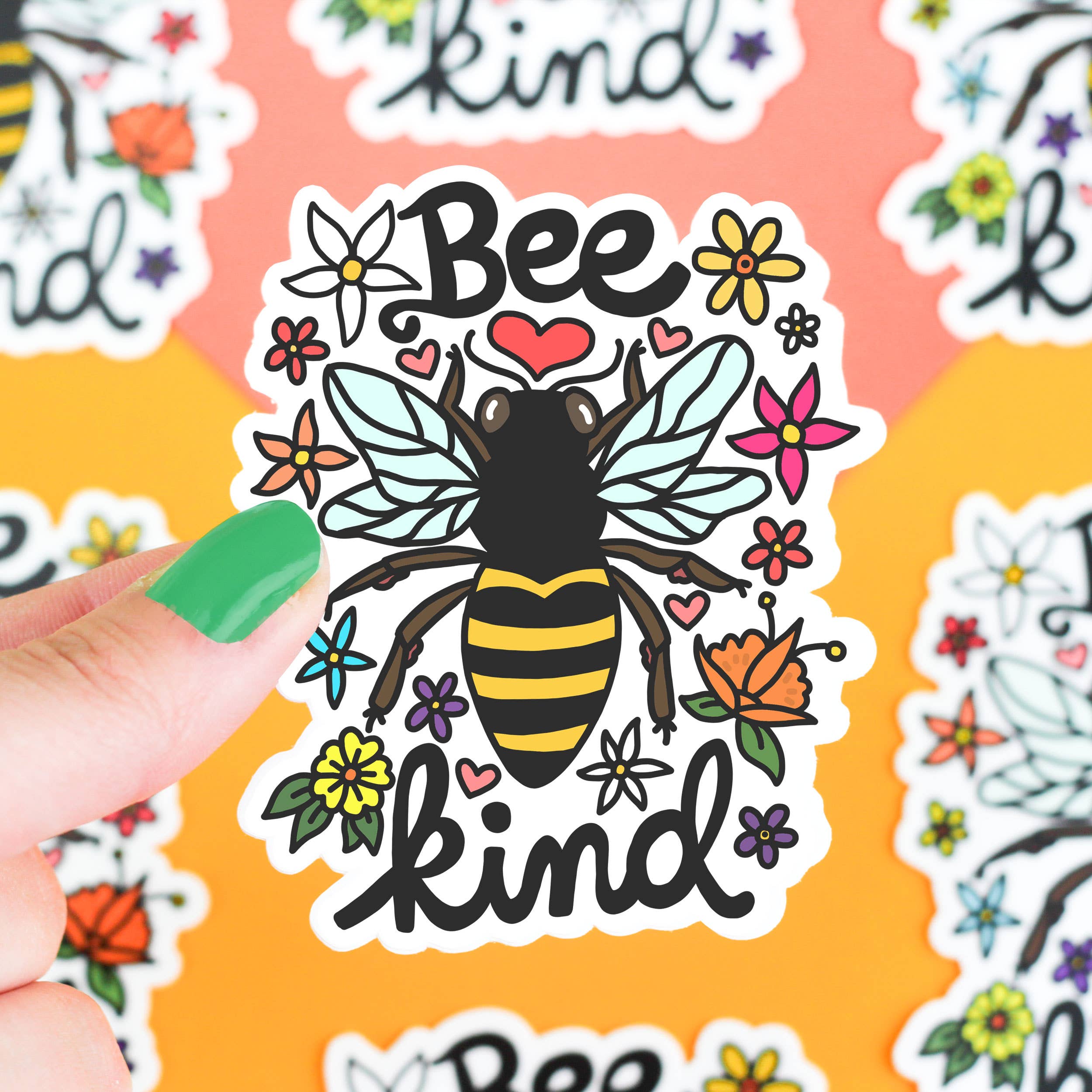 Bee Kind Water Resistant Sticker