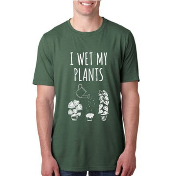 I Wet My Plants Unisex Crew Neck T-Shirt